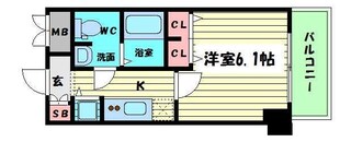 松屋町駅 徒歩2分 6階の物件間取画像